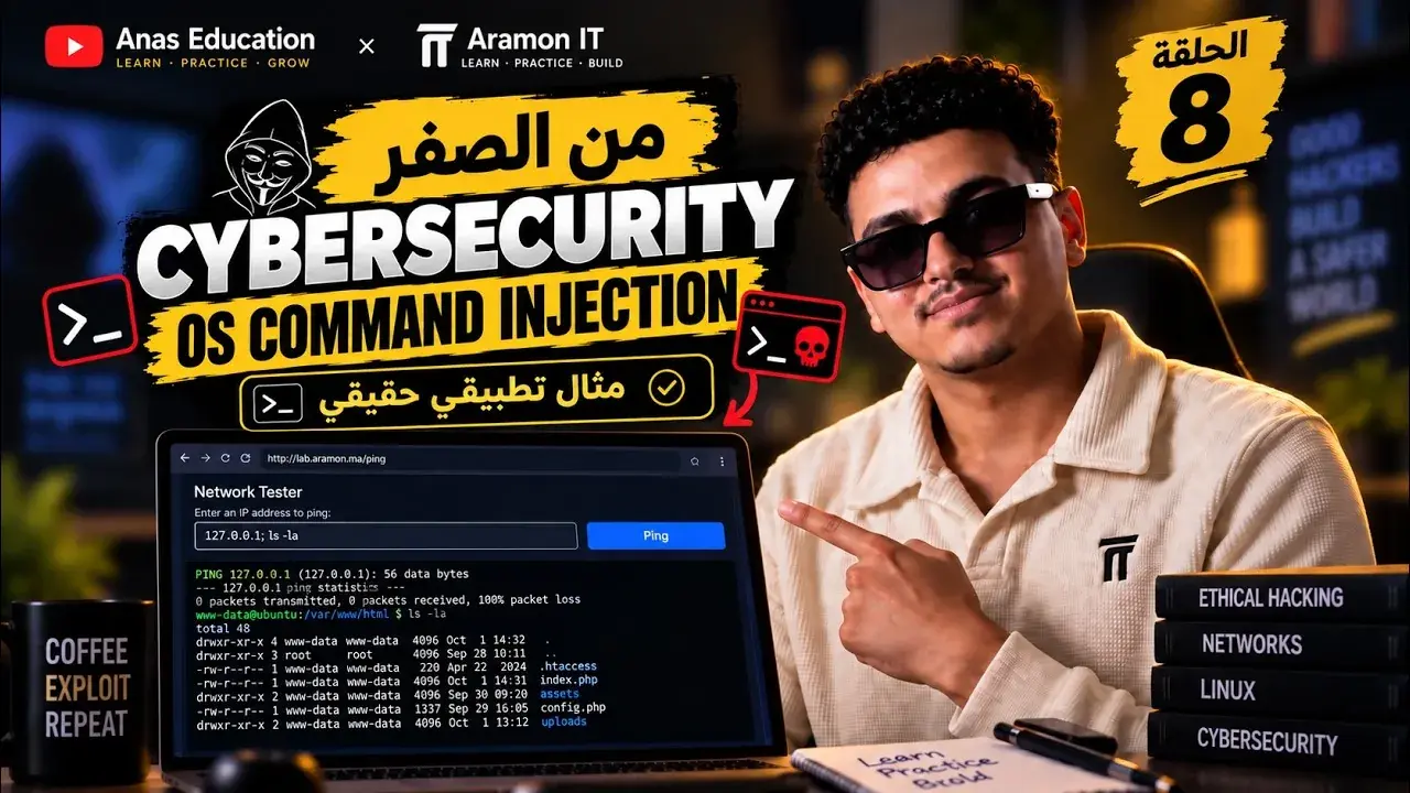 OS Command Injection: Cybersecurity from Scratch #8, Anas Education